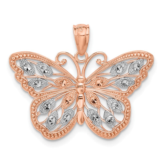 Gold Polished Butterfly Pendants