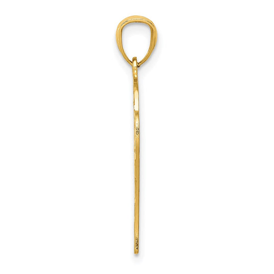 Gold Polished Basketball Pendants