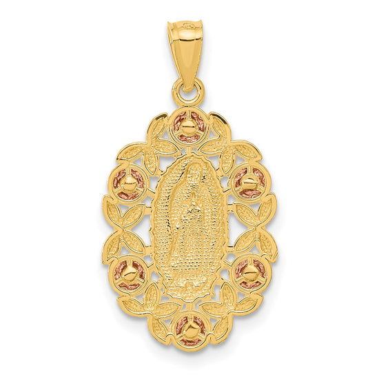 Gold Our Lady of Guadalupe Pendants