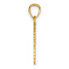 14k Two-Piece Break-Apart Diamond-cut Wings Pendant
