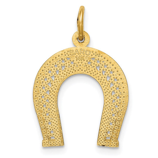 Gold Polished Horseshoe Pendants