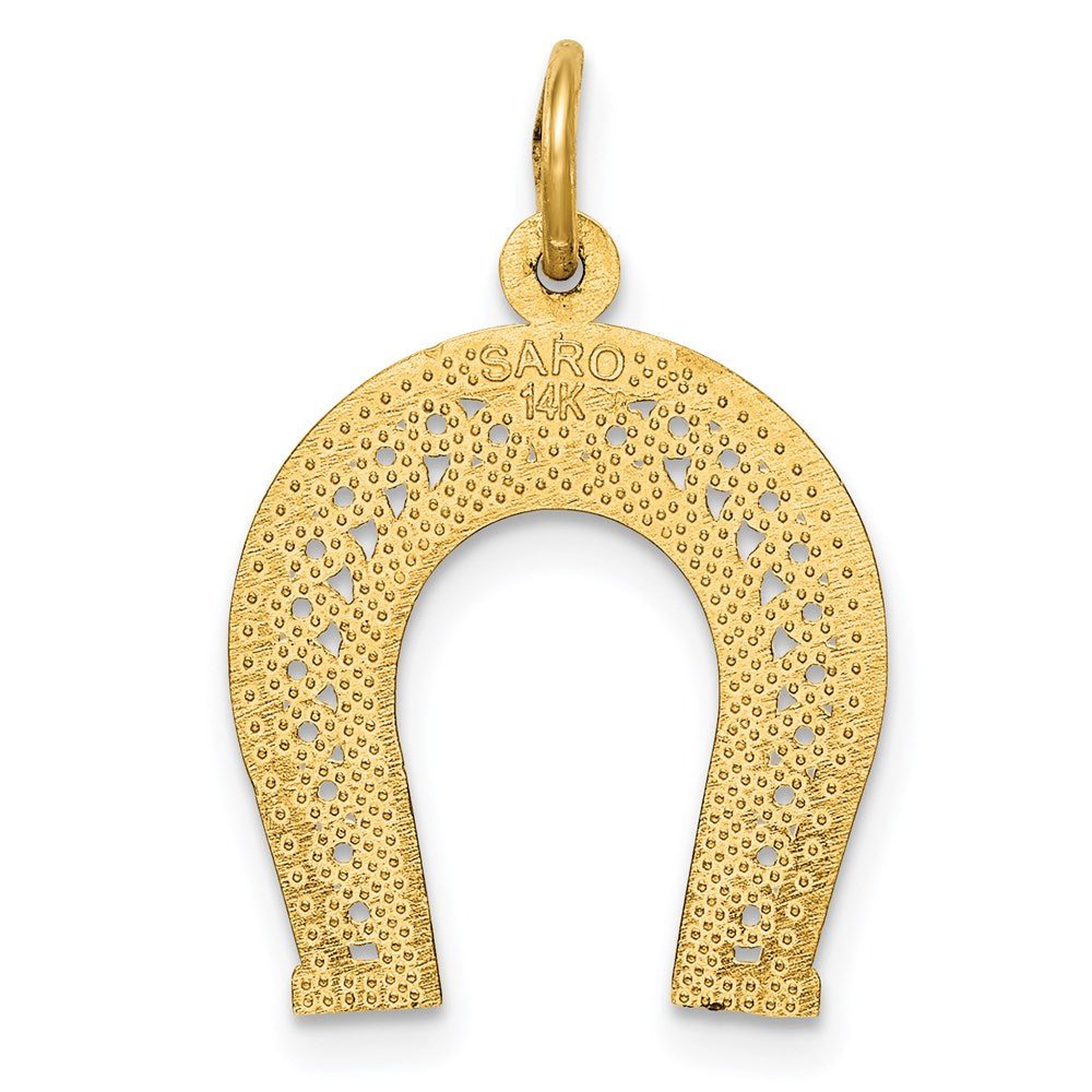 Gold Polished Horseshoe Pendants