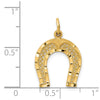 Gold Polished Horseshoe Pendants