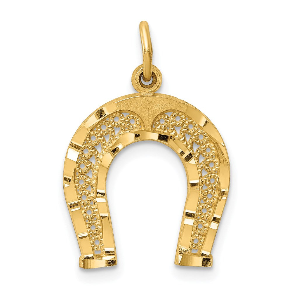 Gold Polished Horseshoe Pendants