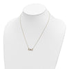 14k Polished Infinity Symbol with Heart Center 18 inch Necklace