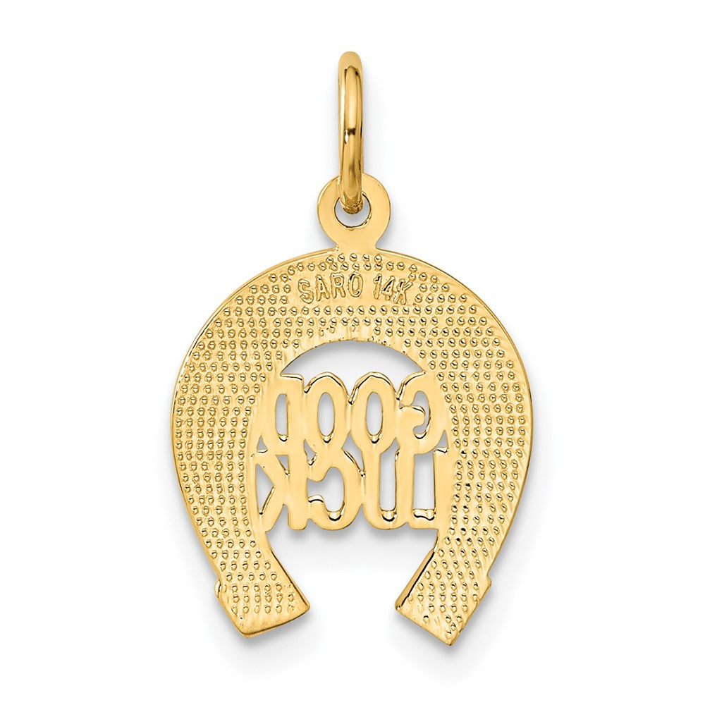 Gold Polished Horseshoe Pendants