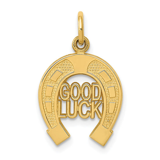 Gold Polished Horseshoe Pendants