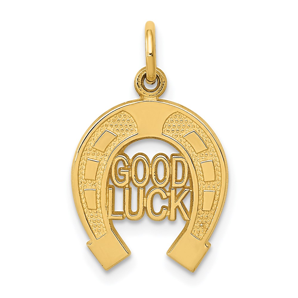 Gold Polished Horseshoe Pendants