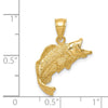 14K Jumping Fish Pendant