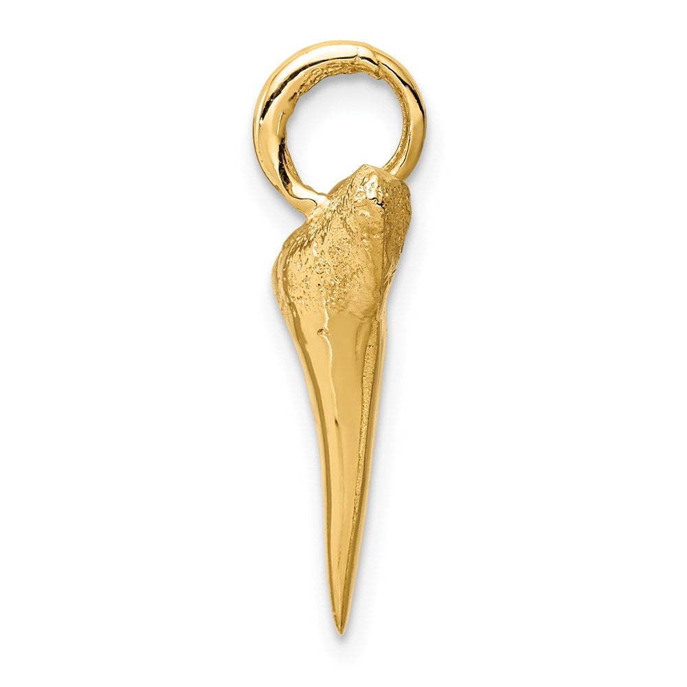 Gold Polished Shark Pendants