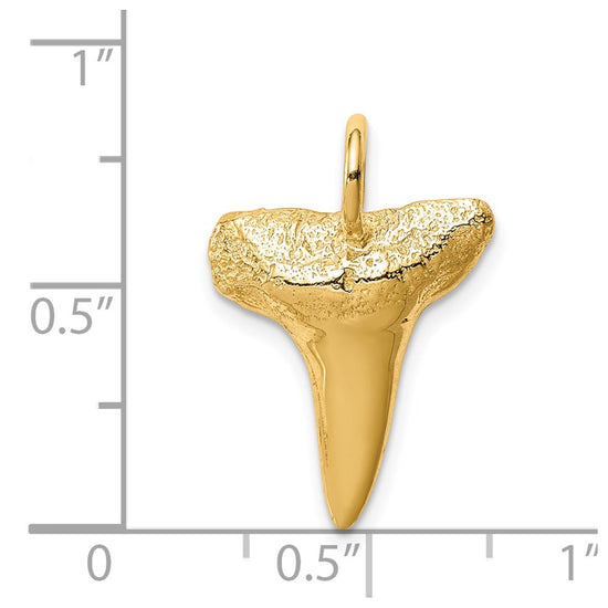Gold Polished Shark Pendants