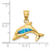Gold Polished Dolphin Pendants