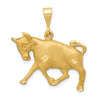 Gold Diamond-cut Zodiac Pendant