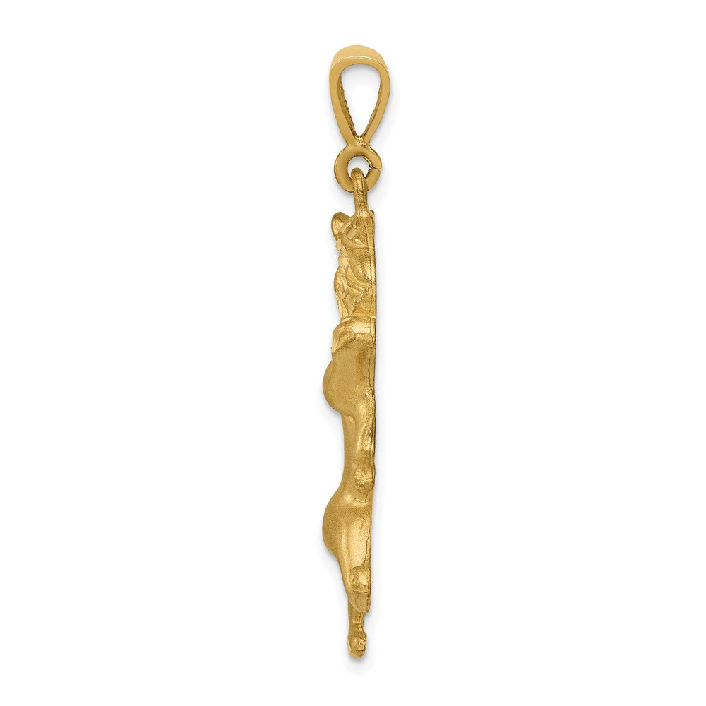 Gold Diamond-cut Zodiac Pendant