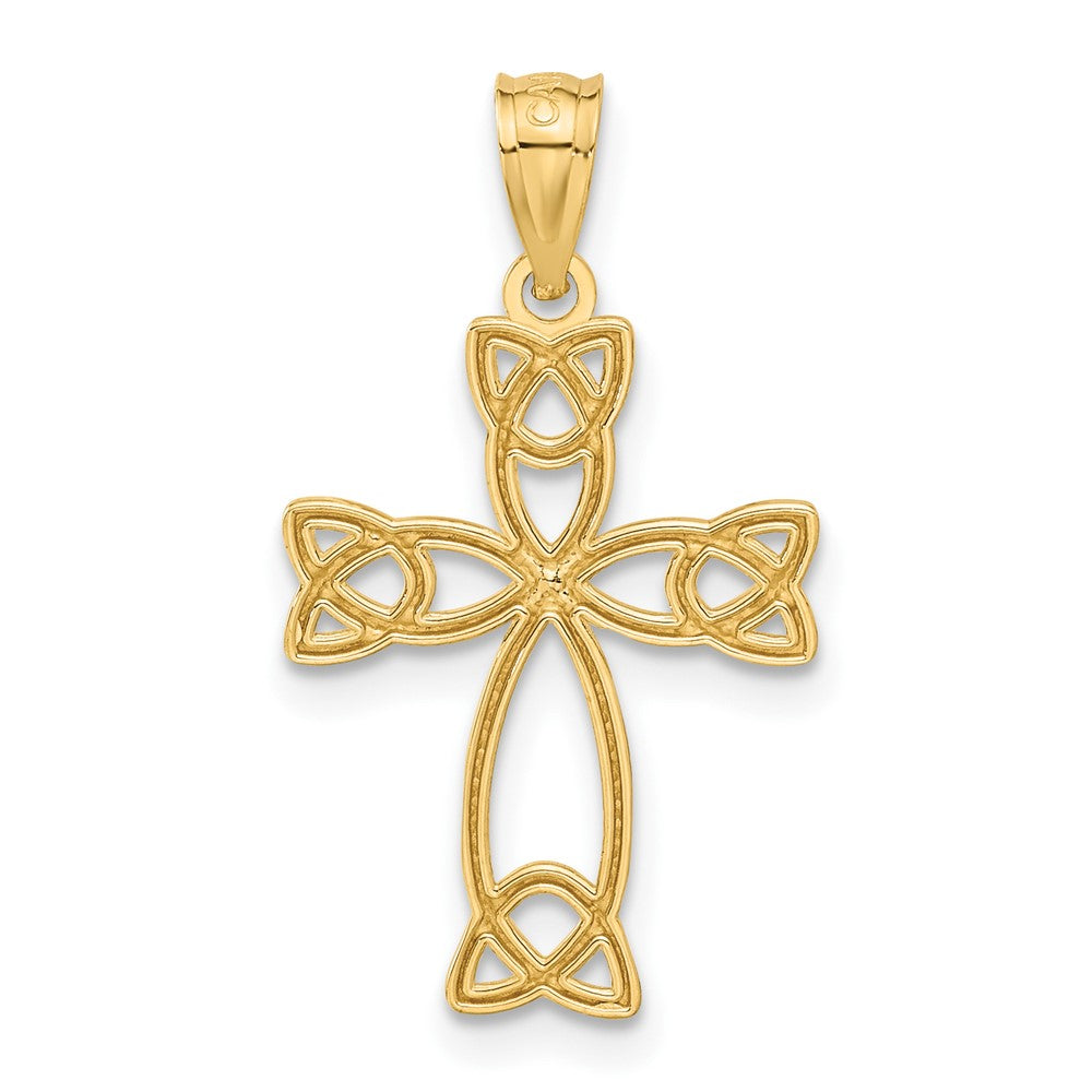 14K Celtic Knot Cross Pendant