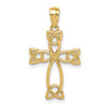 14K Celtic Knot Cross Pendant