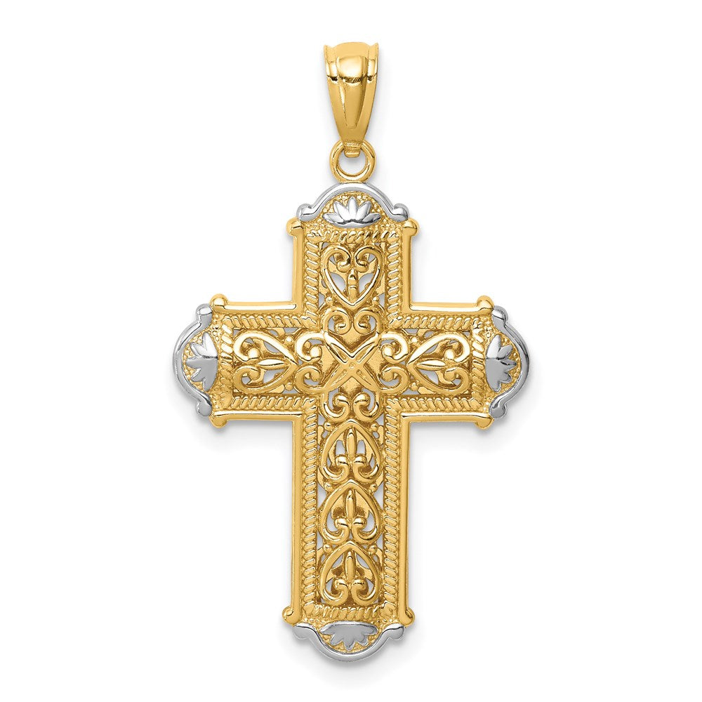 Gold Filigree Cross Pendant