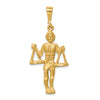 Gold Diamond-cut Zodiac Pendant