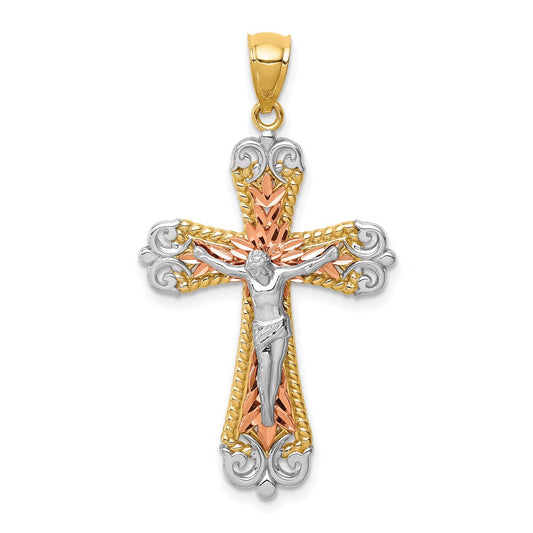 Gold INRI Crucifix Pendants