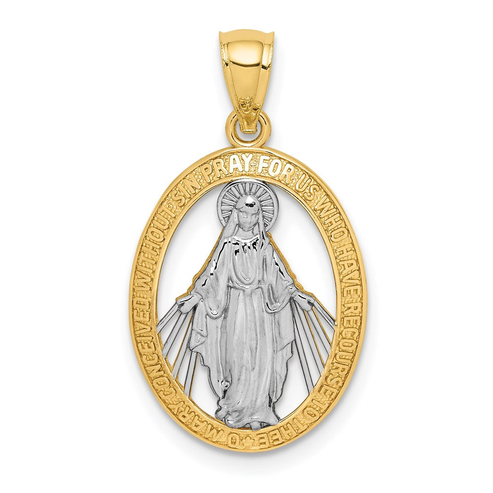 Gold Miraculous Medal Pendants