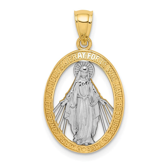 Gold Miraculous Medal Pendants