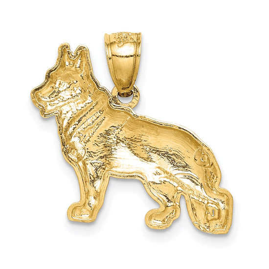 Gold Polished Dog Pendants