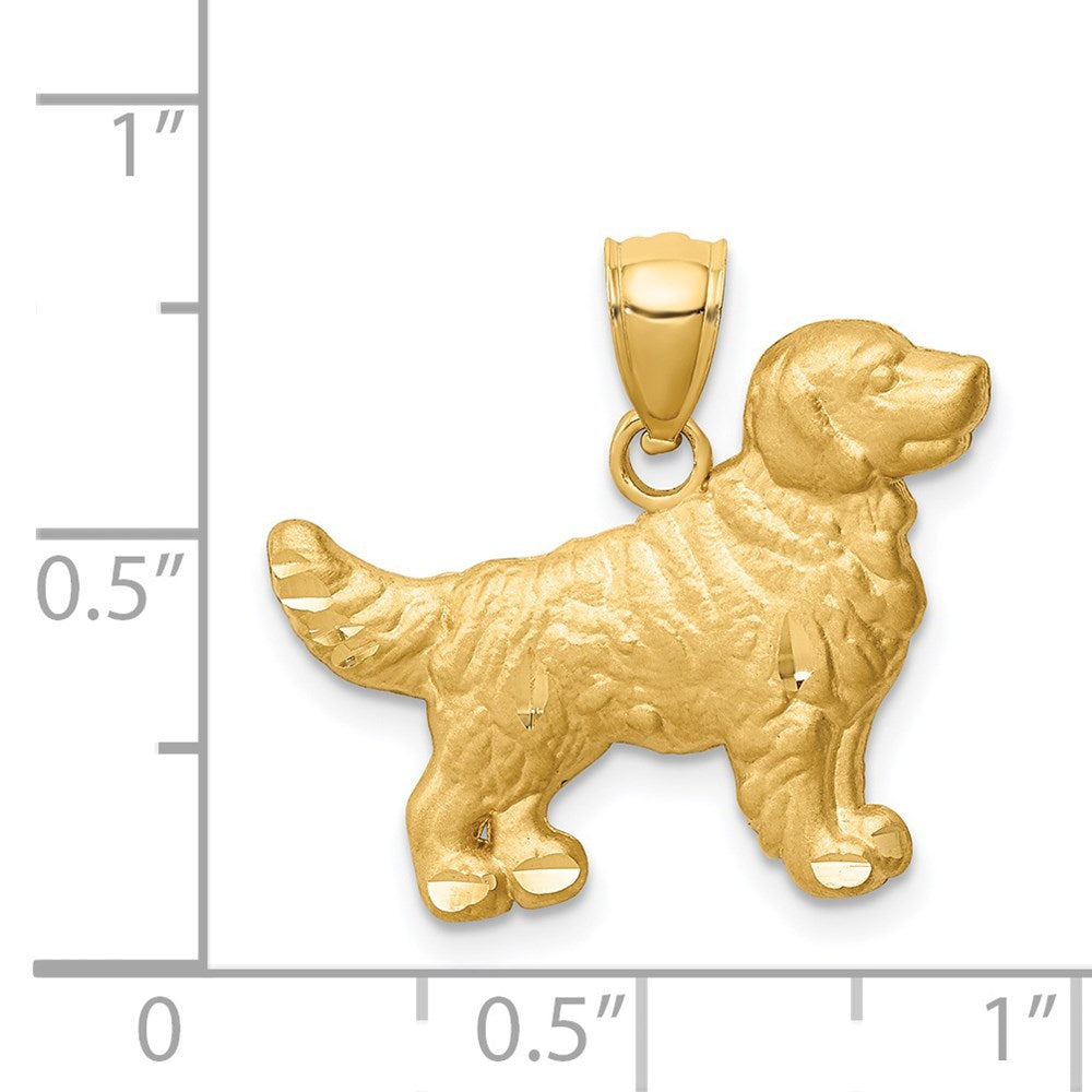 Gold Polished Dog Pendants