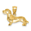 Gold Polished Dog Pendants