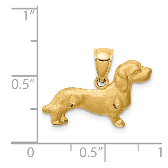 Gold Polished Dog Pendants