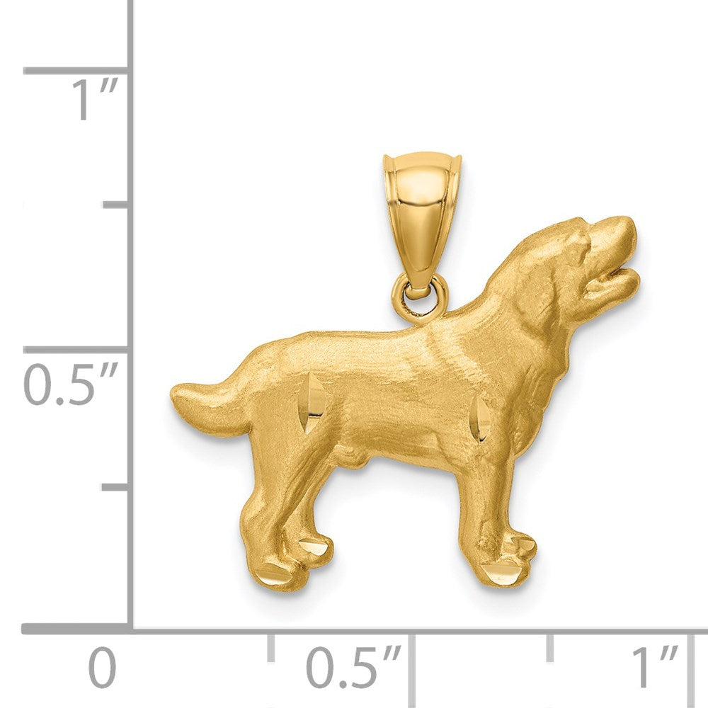 Gold Polished Dog Pendants