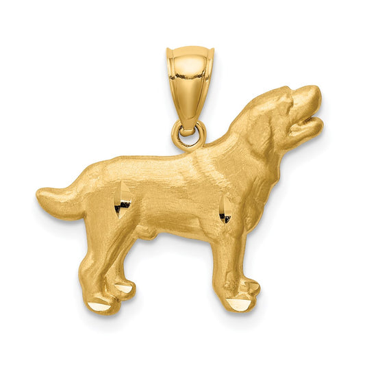 Gold Polished Dog Pendants