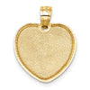 14K with Rose Plating Bow I LOVE YOU Inside Heart Pendant