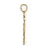 14K Diamond-cut Stars Pendant