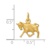 Gold Diamond-cut Zodiac Charm
