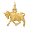 Gold Diamond-cut Zodiac Charm