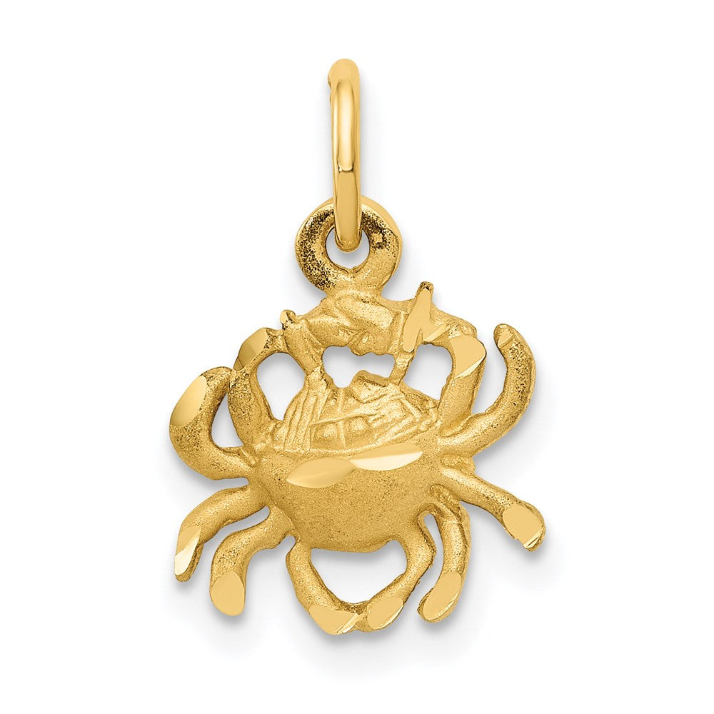 Gold Diamond-cut Zodiac Charm