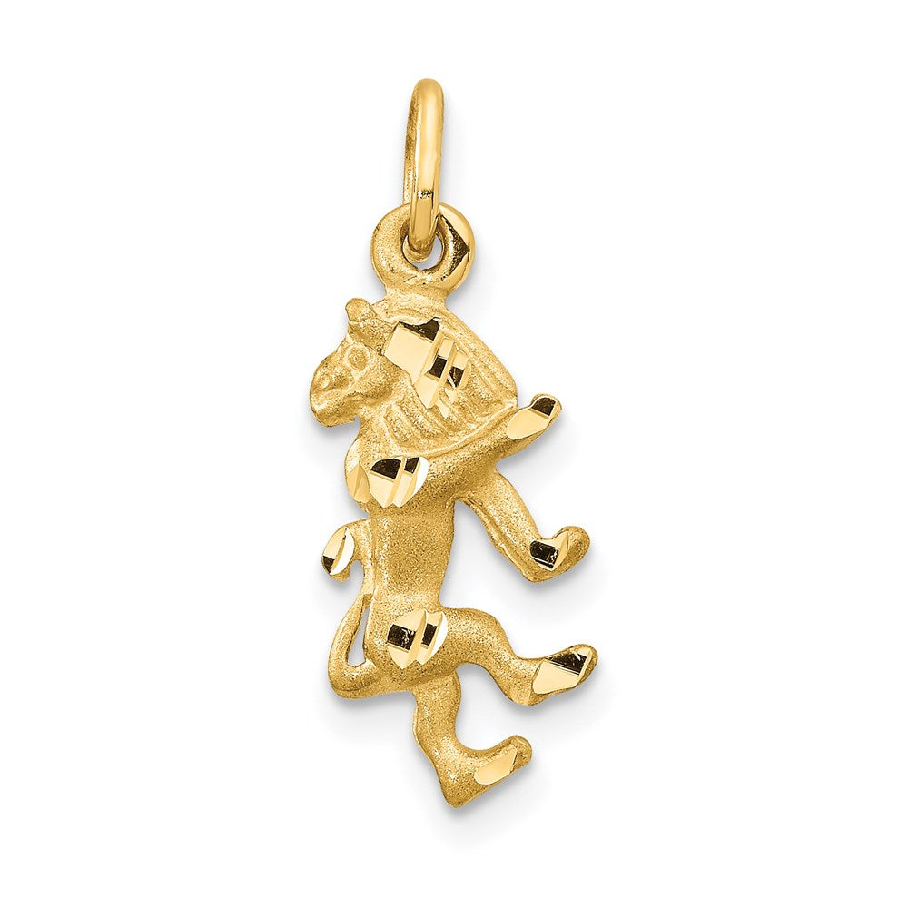 Gold Diamond-cut Zodiac Charm