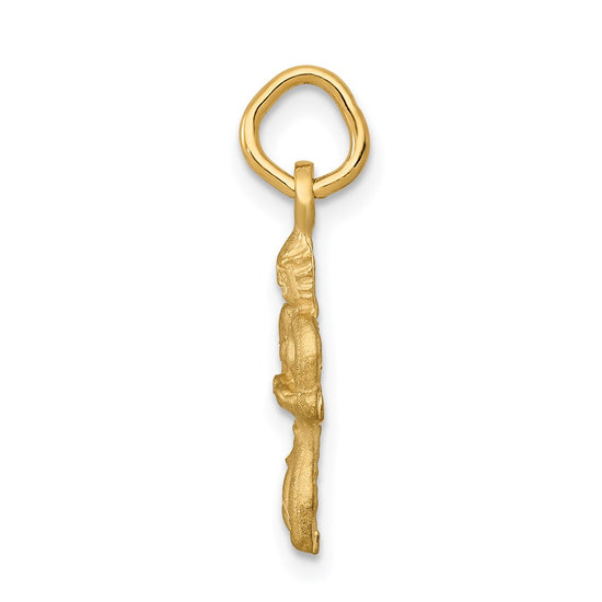 Gold Diamond-cut Zodiac Charm