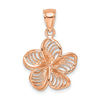 Gold Polished Flower Pendants