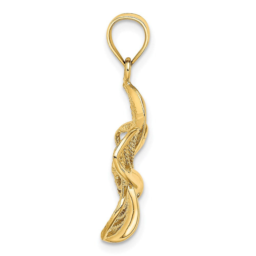 Gold Polished Flower Pendants