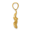 Gold Polished Flower Pendants