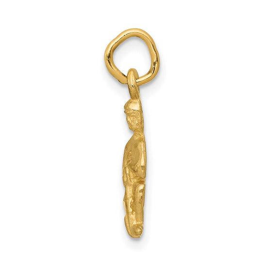 Gold Diamond-cut Zodiac Charm