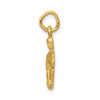 Gold Diamond-cut Zodiac Charm
