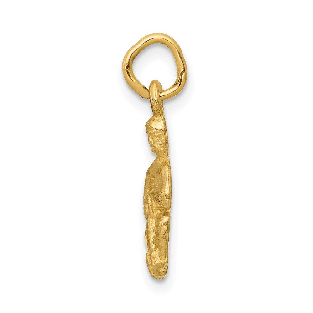 Gold Diamond-cut Zodiac Charm