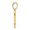 14k and White Rhodium Diamond-cut Heart IT'S A BOY Pendant