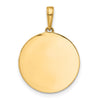14k and White Rhodium Diamond-cut It's A Girl Pendant