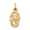 Gold Diamond-cut Zodiac Charm