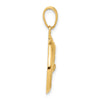 14K Polished Cut Out Dolphin Pendant
