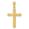 14K Polished Cross Pendant
