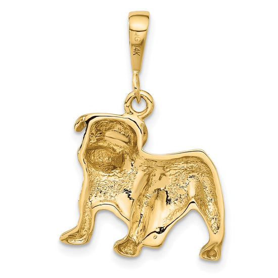 Gold Polished Dog Pendants
